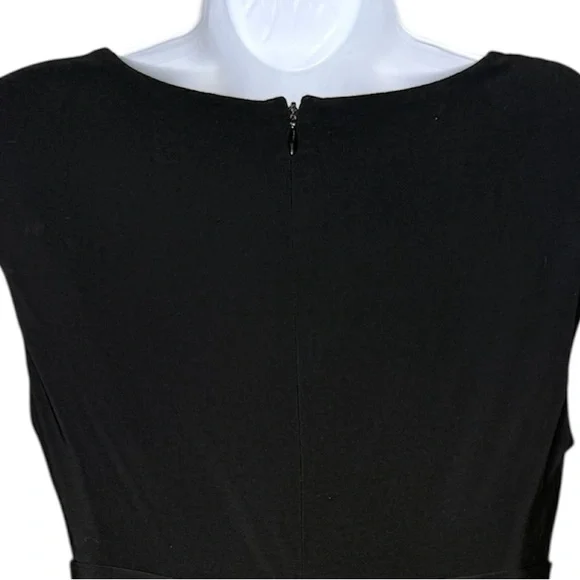 American Living Black Cap Sleeve Midi Dress size 4 - Picture 5 of 6